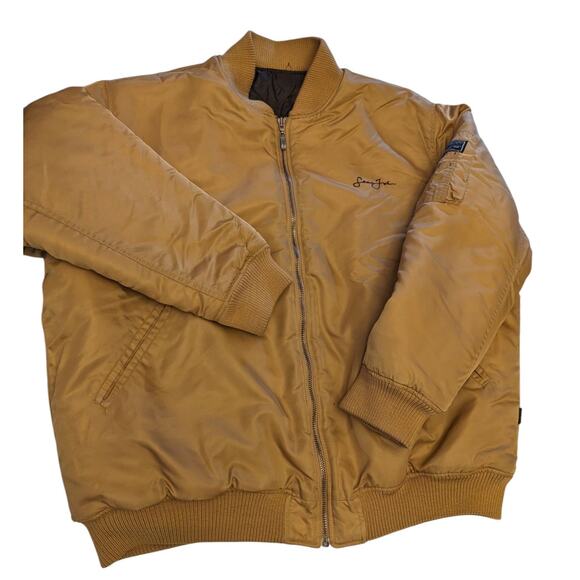 Sean John Aviator Bomber Jacket Mens XL Nylon Quilted Lining Streetwear Flight - Picture 1 of 16